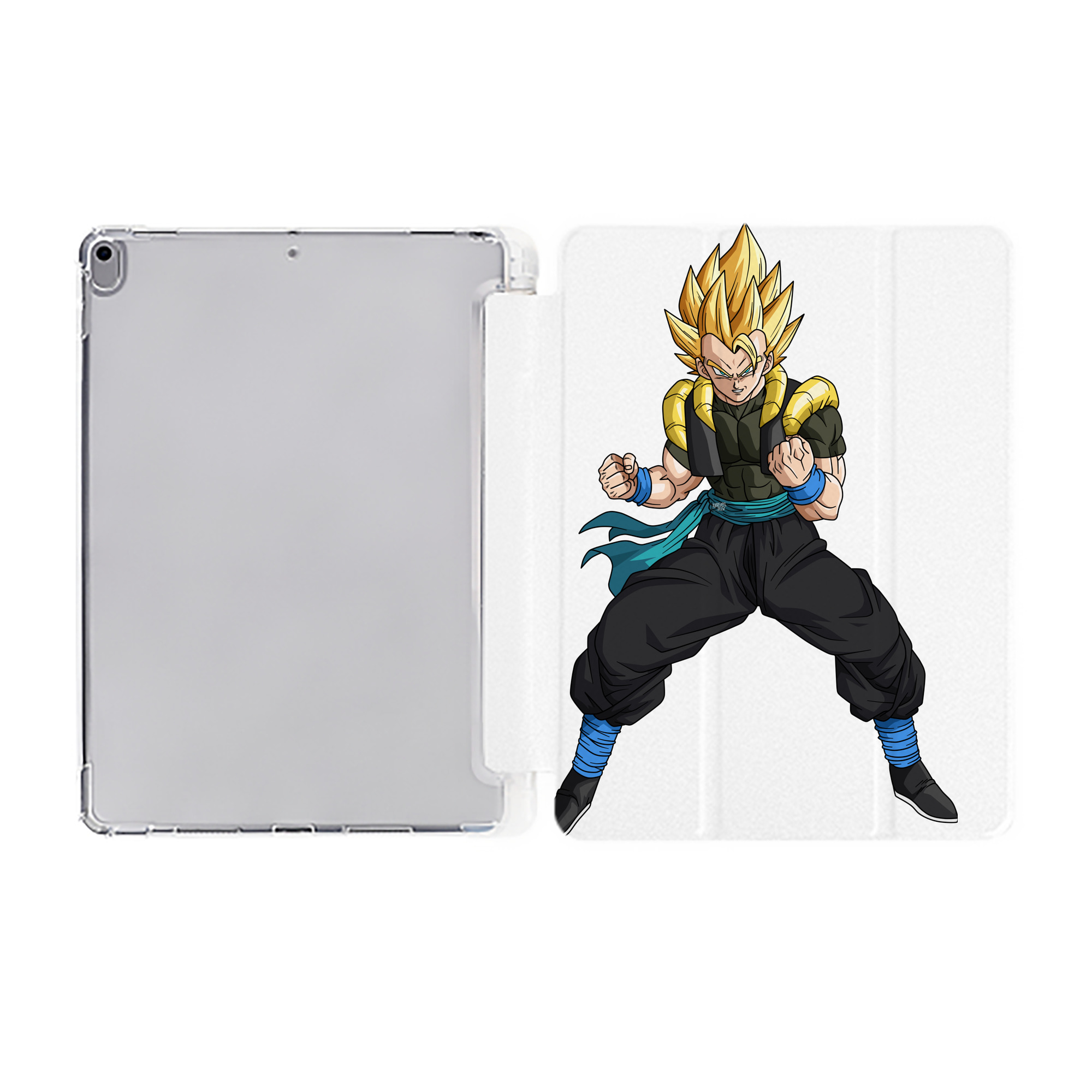 （画像用） ドラゴンボール ベジータ四世（Bejīta Yonsei）DRAGON BALL Vegeta IV IPad ケース ペン収納付き 三つ折りスタンド PUレザー×シリコン 対応機種9.5/10.5/10.9インチ